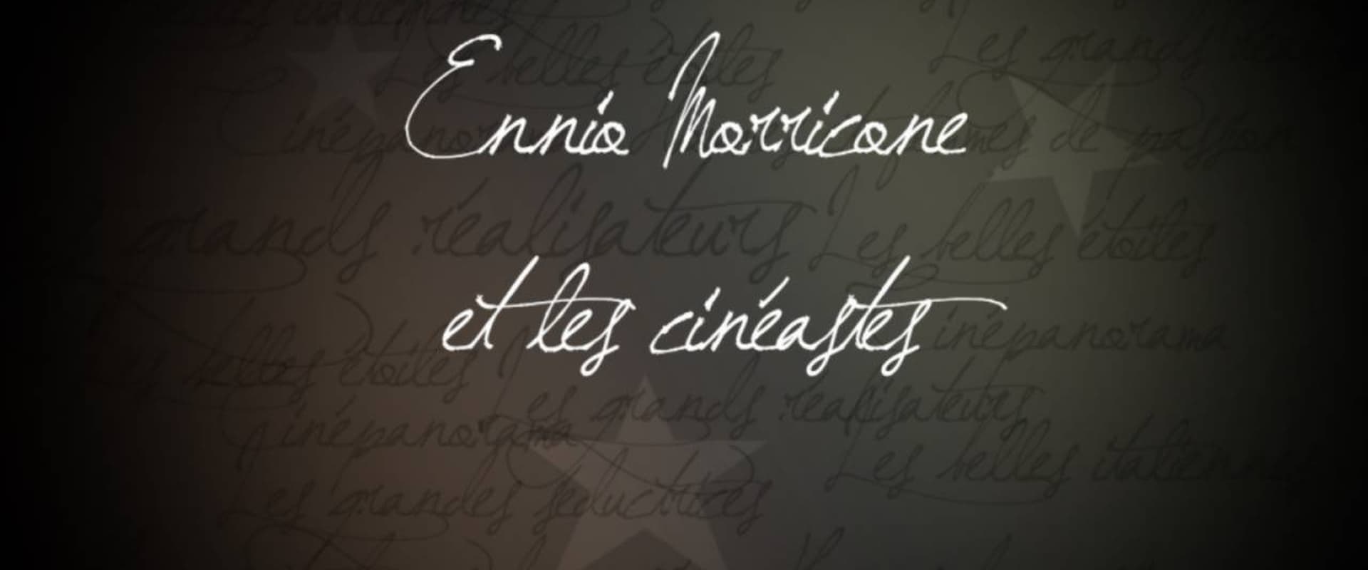 Ennio Morricone et les cinéastes